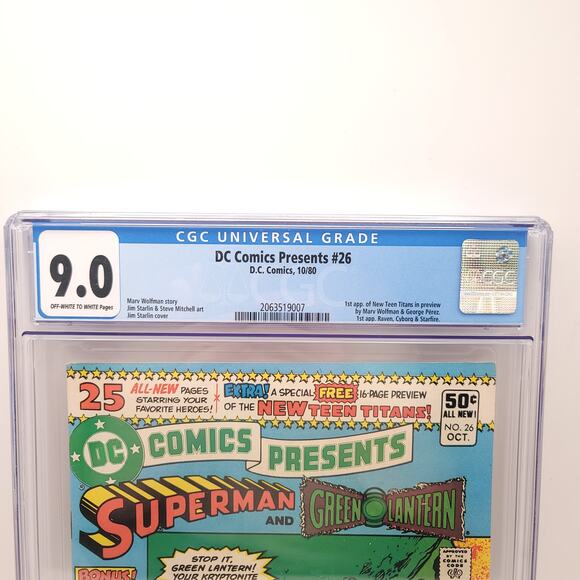 DC Comics DC Comics Presents #26 CGC Graded 9.0 Off White Pages Sealed Comic - Picture 3 of 6